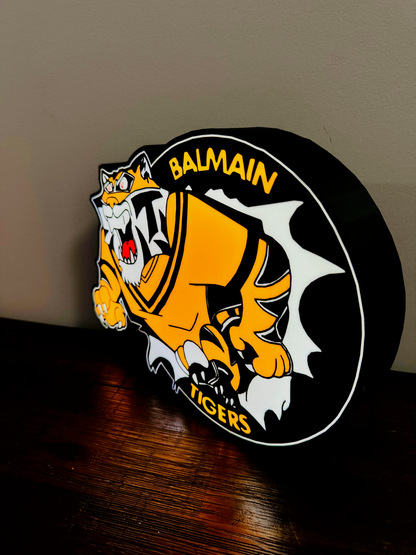 Balmain Tigers – Beleuchtetes Logo/Schild – Stromversorgung über USB