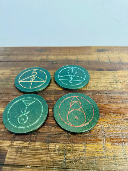 The Owl House: Luz’s Magic Spell Glyph’s - Coasters (Set of 4)
