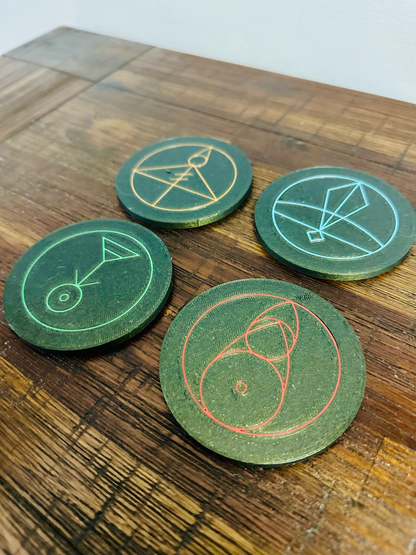 The Owl House: Luz’s Magic Spell Glyph’s - Coasters (Set of 4)