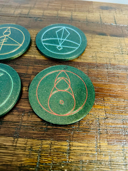 The Owl House: Luz’s Magic Spell Glyph’s - Coasters (Set of 4)