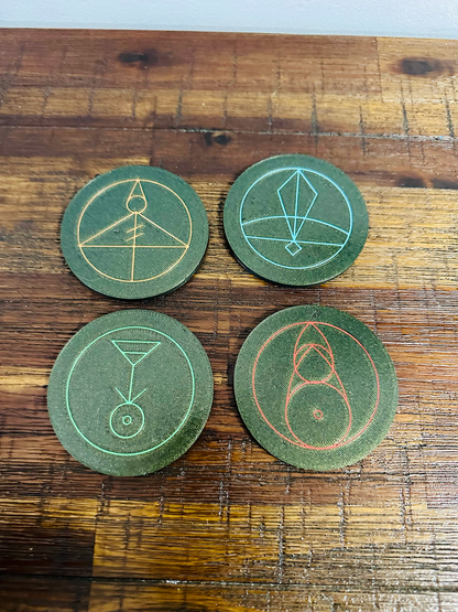 The Owl House: Luz’s Magic Spell Glyph’s - Coasters (Set of 4)