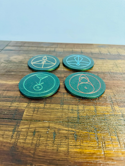 The Owl House: Luz’s Magic Spell Glyph’s - Coasters (Set of 4)