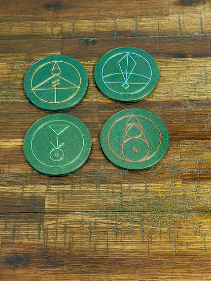 The Owl House: Luz’s Magic Spell Glyph’s - Coasters (Set of 4)