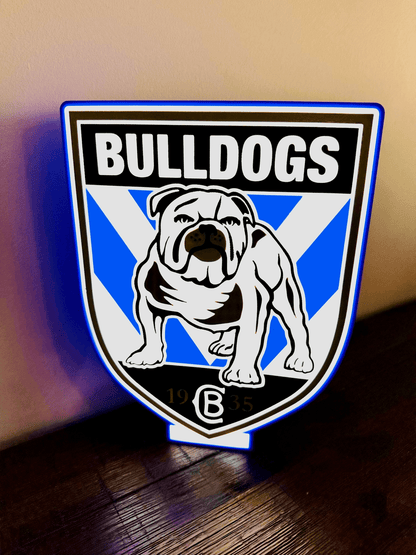 Bulldogs NRL Team Logo - Light Box / Night Light