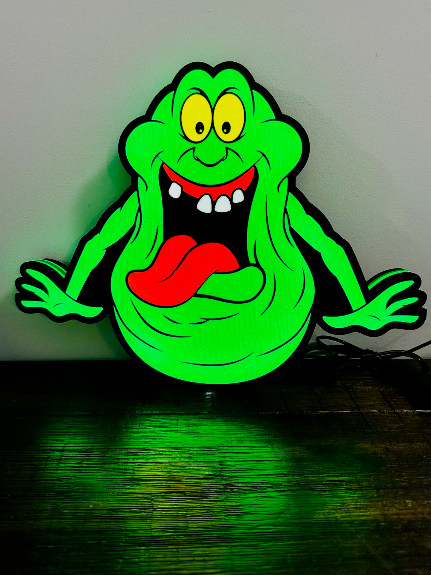 Cazafantasmas - Slimer - Letrero luminoso/arte