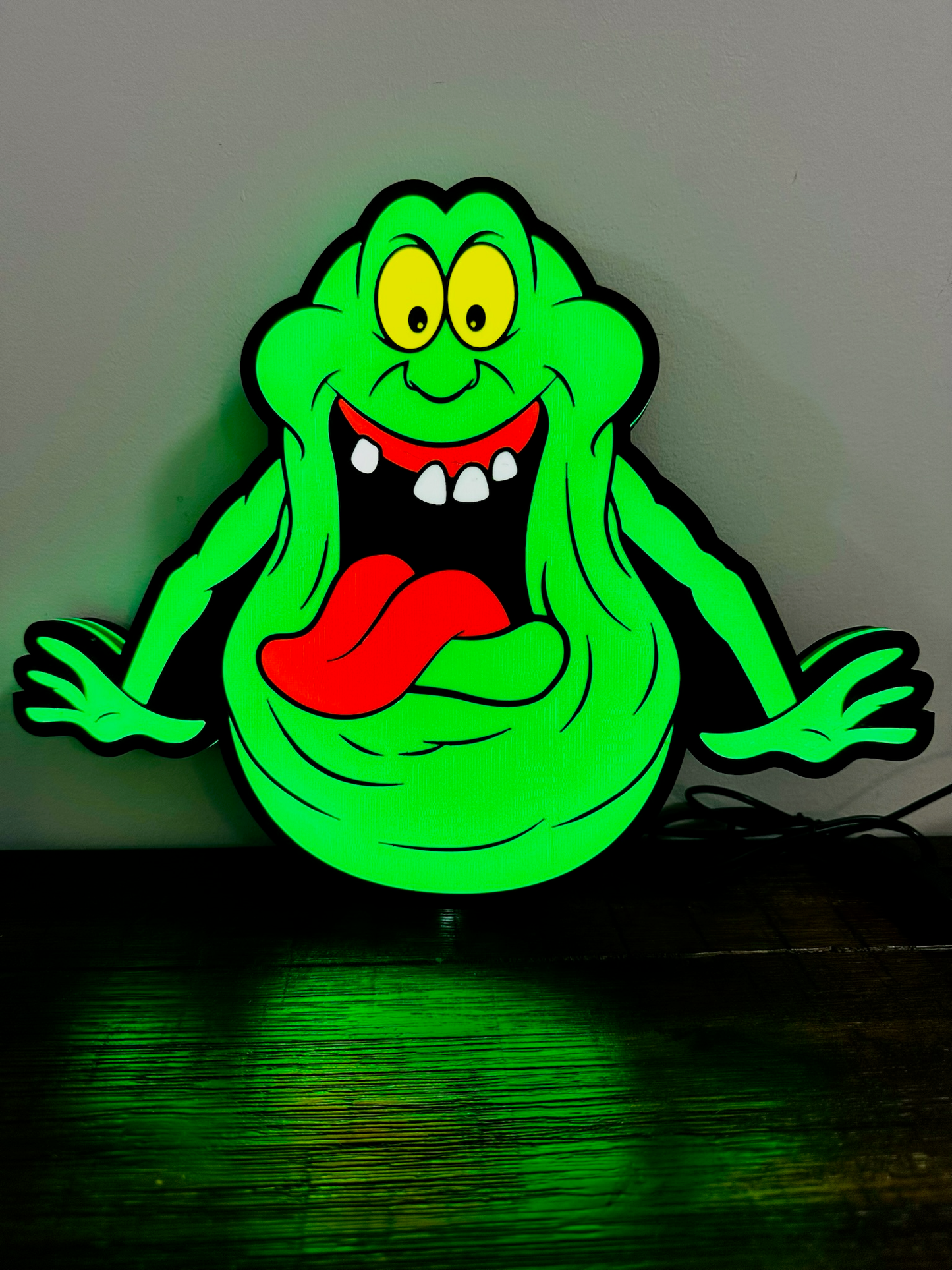 Cazafantasmas - Slimer - Letrero luminoso/arte