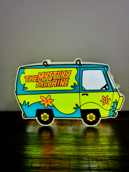 La máquina del misterio - Scooby Doo - Letrero luminoso / Luz de noche - Alimentación por USB