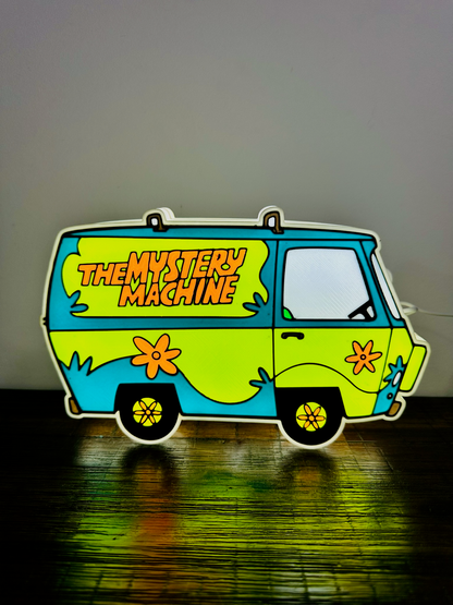 La máquina del misterio - Scooby Doo - Letrero luminoso / Luz de noche - Alimentación por USB