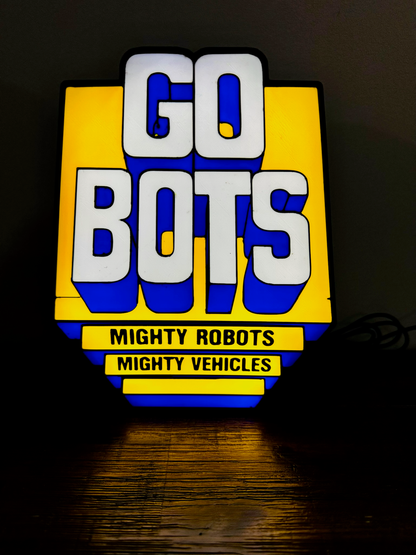Go Bots - Mighty Robots - Mighty Vehicles - Light Up Logo/Wall Art
