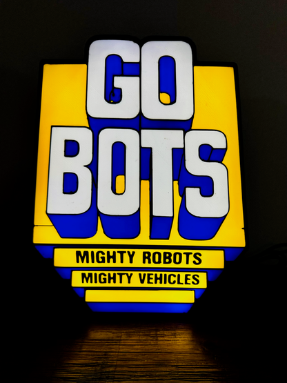 Go Bots - Mighty Robots - Mighty Vehicles - Light Up Logo/Wall Art