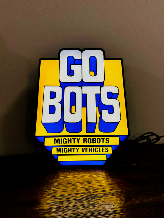Go Bots - Mighty Robots - Mighty Vehicles - Light Up Logo/Wall Art