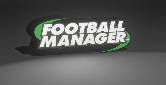 Football Manager Game Logo - Light Up Artwork / Wall Art / Sign