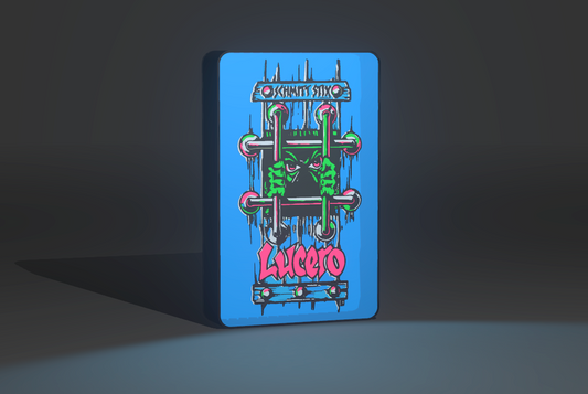 Schmitt Stix - Lucero - Skate Artwork - Light Up Artwork / Wall Art / Sign