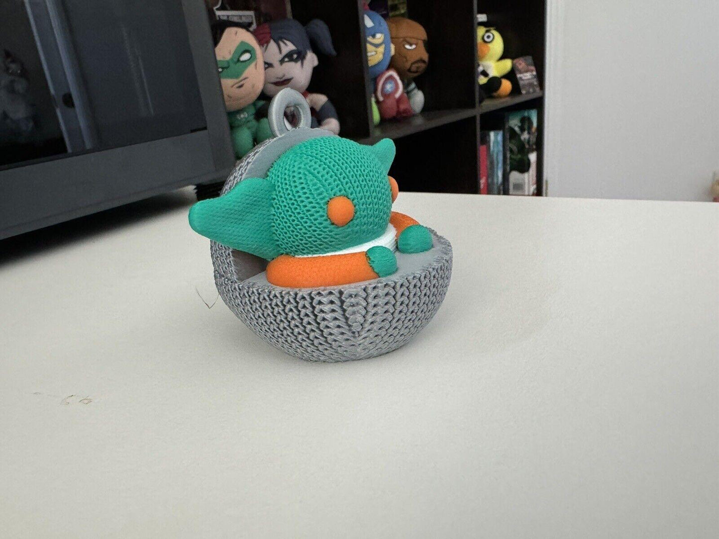 Grogu Knitted-look Christmas Ornament/Decoration - Baby Yoda In Capsule - New - Michael's 3D World