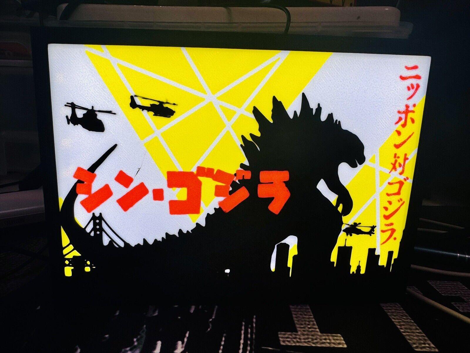 Godzilla - Unique Light Up Sign/Logo - USB powered - Michael's 3D World