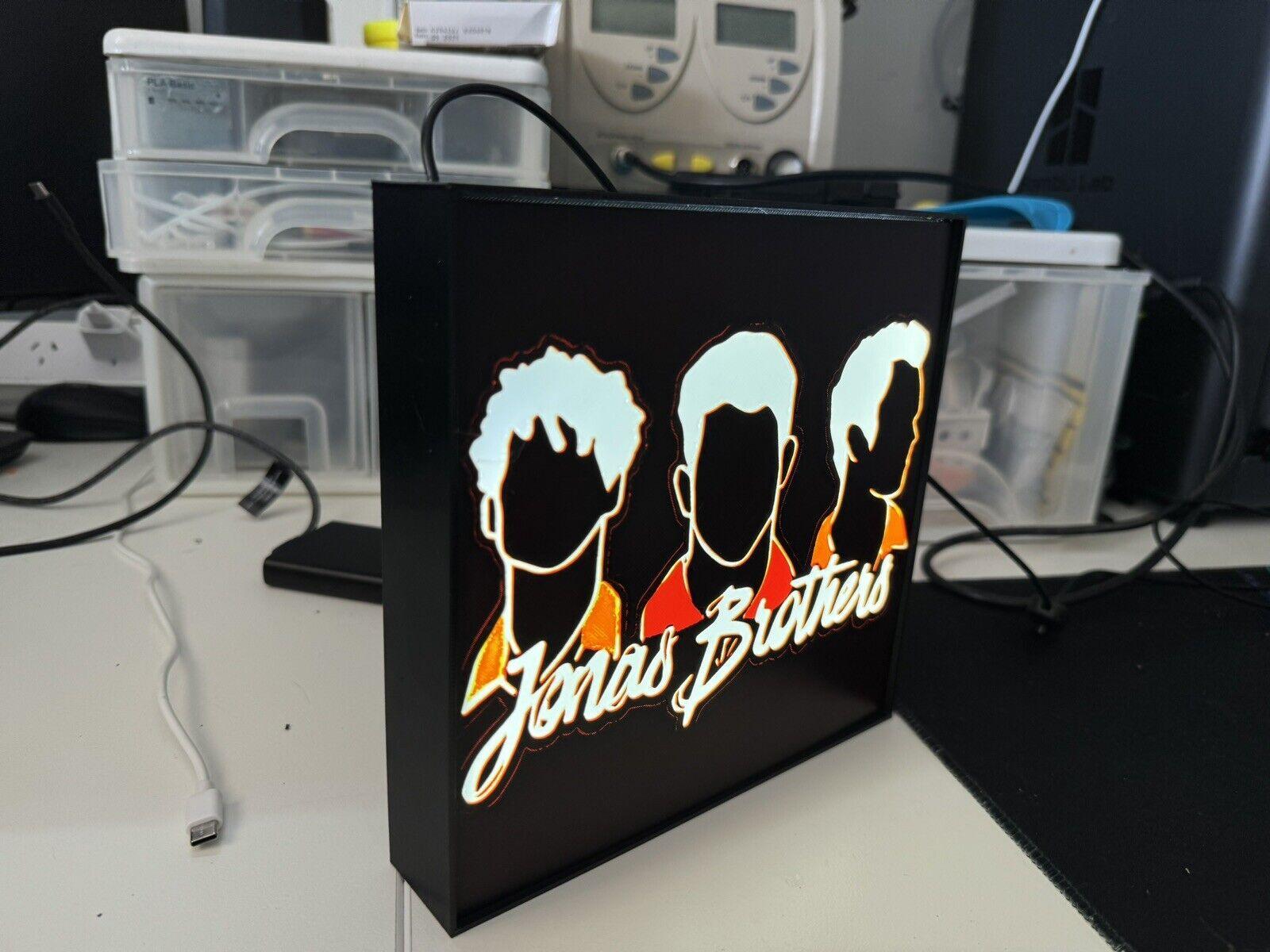 Jonas brothers light box - New/Made To order - USB powered LED Lights - Michael's 3D World