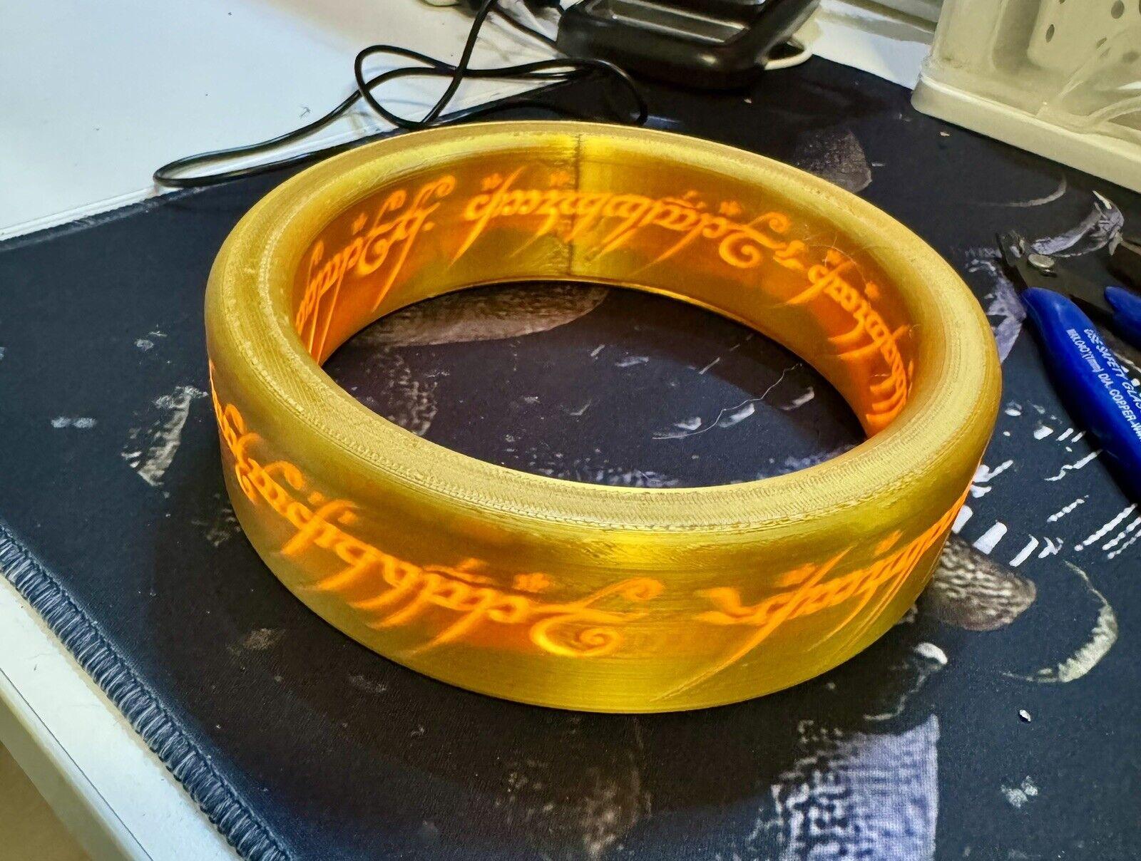 Lord Of The Rings - The One Ring - Unique Wall Art / Night Light - Michael's 3D World