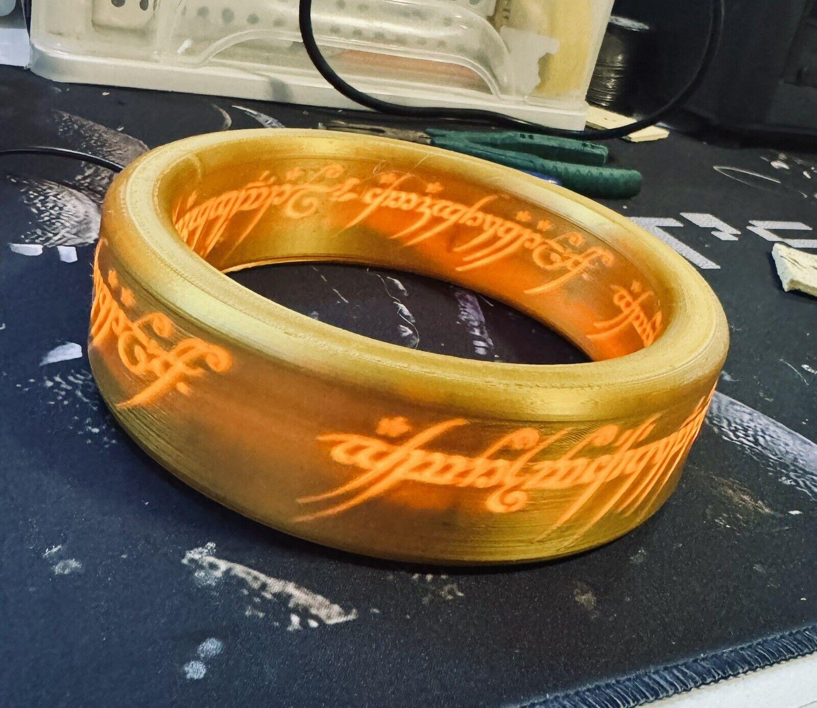 Lord Of The Rings - The One Ring - Unique Wall Art / Night Light - Michael's 3D World