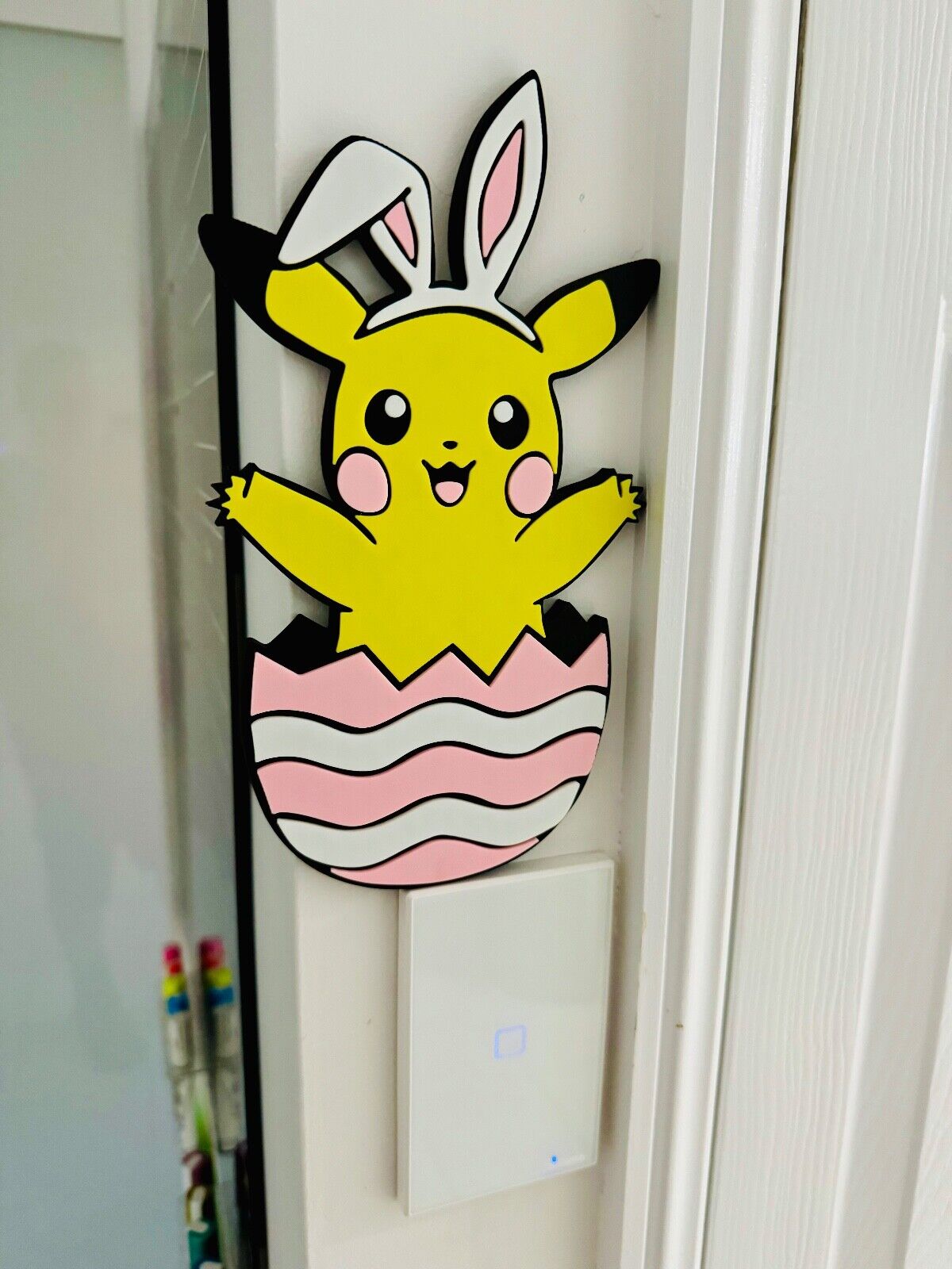 Pikachu - Easter Decoration - BRAND NEW - UNIQUE - Colours are customisable