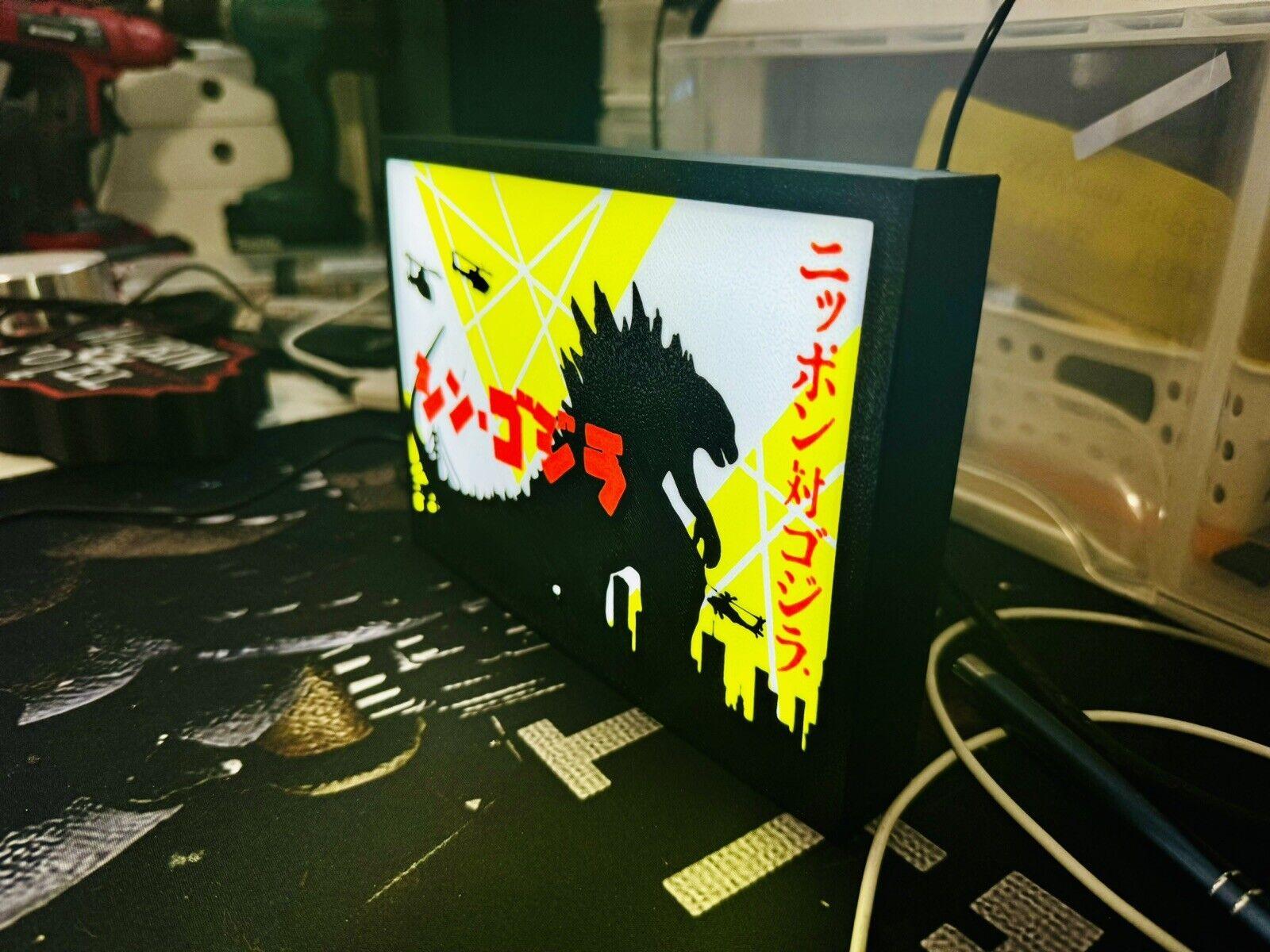 Godzilla - Unique Light Up Sign/Logo - USB powered - Michael's 3D World
