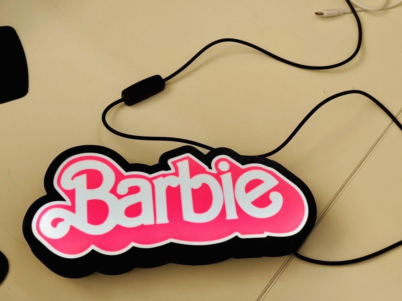 Barbie Light Up Sign: New - USB powered- Great For A Bedroom Or Playroom! - Michael's 3D World