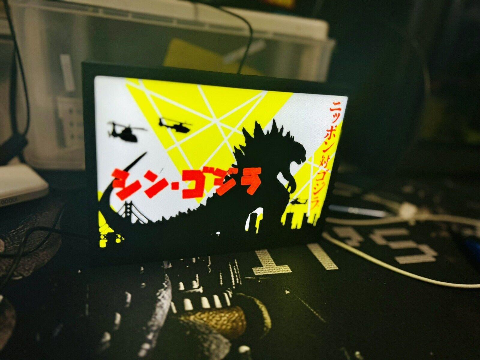 Godzilla - Unique Light Up Sign/Logo - USB powered - Michael's 3D World