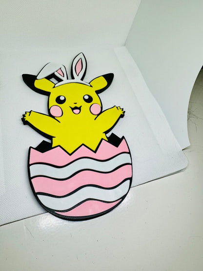 Pikachu - Easter Decoration - BRAND NEW - UNIQUE - Colours are customisable