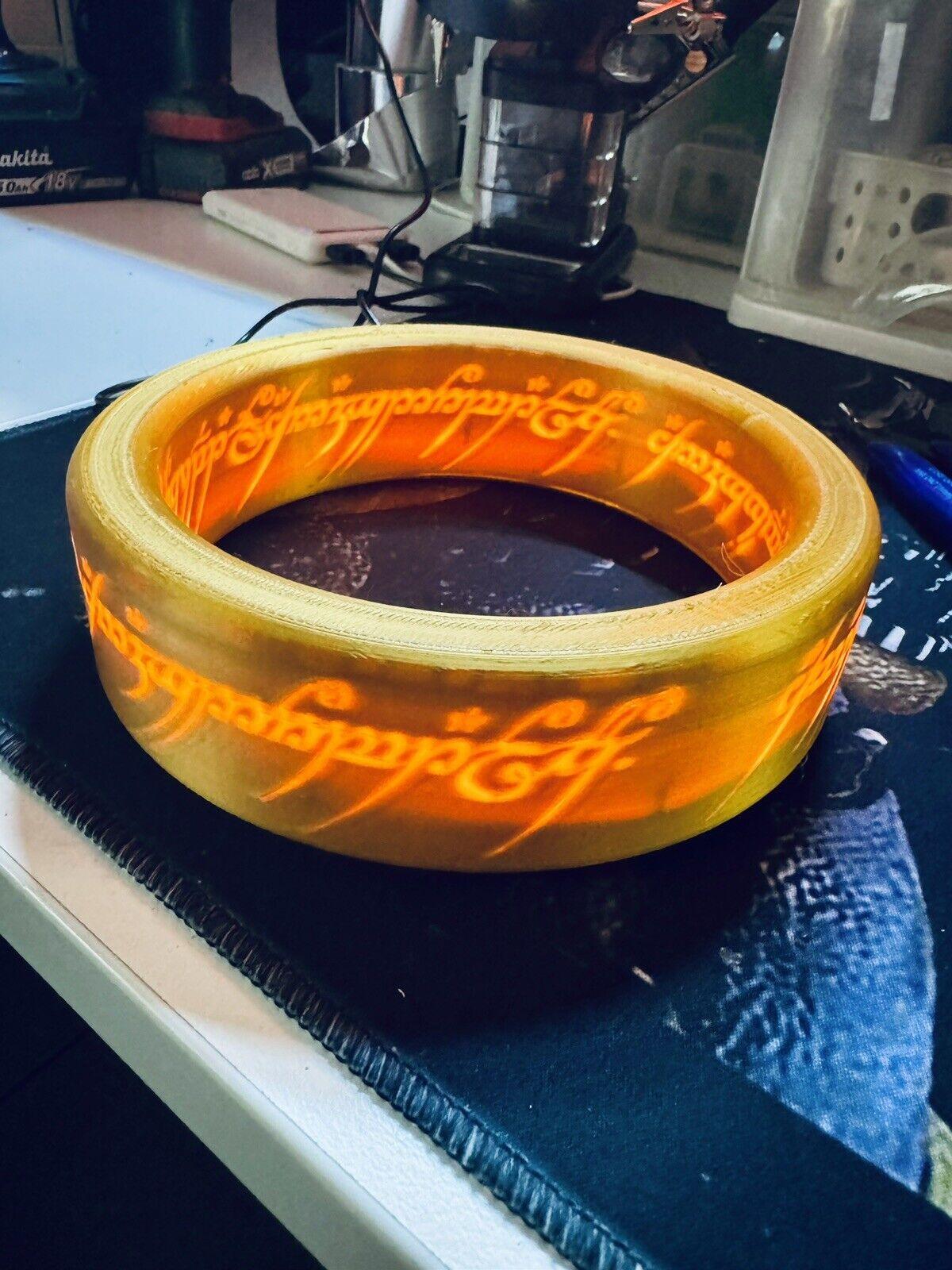 Lord Of The Rings - The One Ring - Unique Wall Art / Night Light - Michael's 3D World