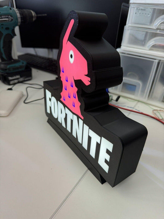 Fortnite Llama Nightlight, LED - USB powered With Wall Or Desk Mount - Michael's 3D World