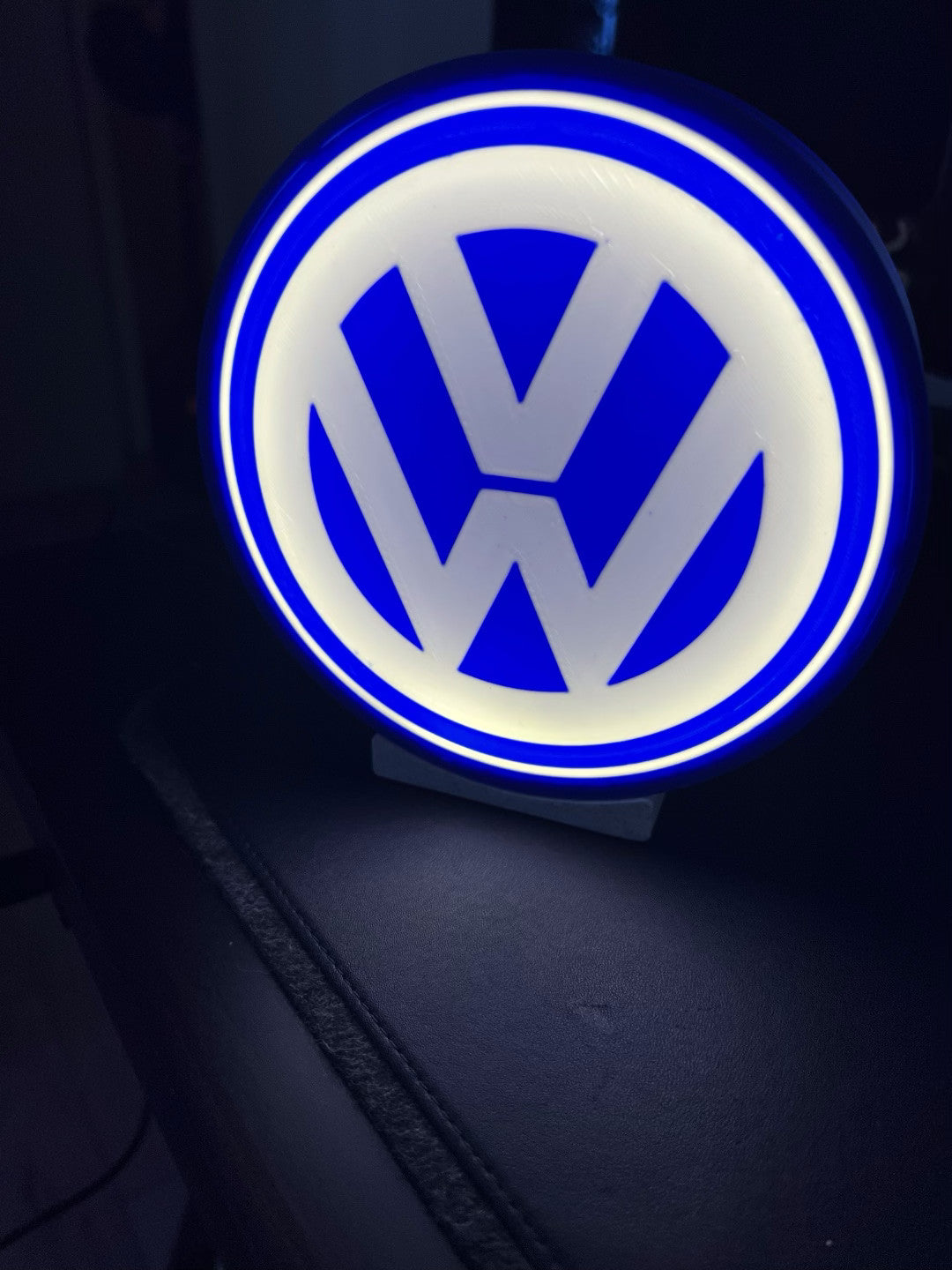 Volkswagon Logo - Light Up Artwork / Wall Art / Sign