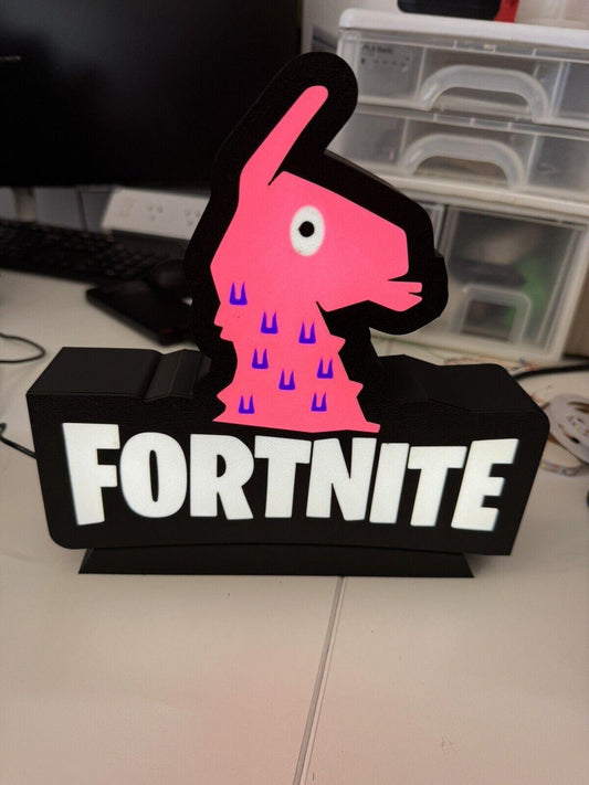 Fortnite Llama Nightlight, LED - USB powered With Wall Or Desk Mount - Michael's 3D World