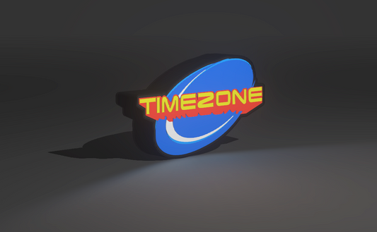 Timezone - Light Up Artwork / Wall Art / Sign